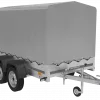 REMORQUE DE JARDIN 264/2 KIPP AVEC ROUE DE SUPPORT, CADRE H-1100 BACHE GRISE