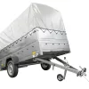 REMORQUE DE JARDIN 264 KIPP AVEC ROUE JOINTE, GLISSIÈRES BIS, CHÂSSIS H-800 ET COUVERCLE GRIS