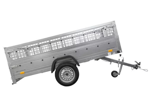 REMORQUE GARDEN TRAILER 264 KIPP (NEW) AVEC REHAUSSES GRILLAGÉES ET ROUE JOCKEYi