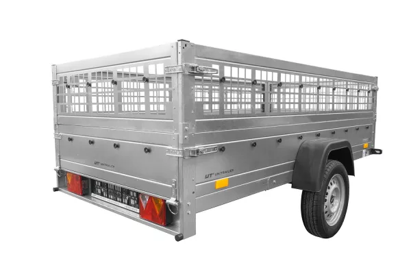 REMORQUE GARDEN TRAILER 264 KIPP (NEW) AVEC REHAUSSES GRILLAGÉES ET ROUE JOCKEYi