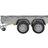 REMORQUE UNITRAILER 264/2 KIPP AVEC ROUE JOCKEY, TIGE DE SUPPORT DE BÂCHE ET BÂCHE PLATE GRISE