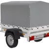 Remorque 1 essieu 150x106 bâche + arceau, PTAC 500 kg Garden Trailer 150 KIPP [avec roue jockey]