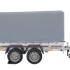 Remorque à deux essieux 264x150 UNITRAILER GARDEN 265/2 KIPP avec châssis H-1100 et bâche grise