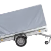 Remorque à un essieu  264x150 UNITRAILER GARDEN 265 KIPP avec châssis H-1100 et bâche grise