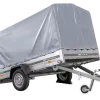 Remorque à un essieu  264x150 UNITRAILER GARDEN 265 KIPP avec châssis H-1100 et bâche grise