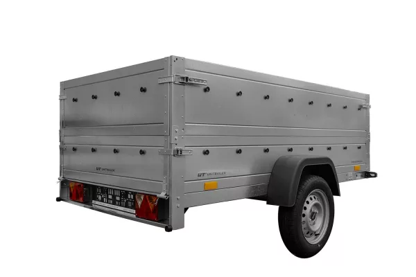 Remorque auto avec rehausses de ridelles et roue jockey Garden Trailer 230 KIPP 2,30 x 1,25 m Unitrailer