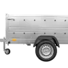 Remorque de voiture Garden Trailer 201 KIPP 500 kg 200 x 125 cm [avec rehausses de ridelles et roue jockey]