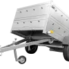 Remorque de voiture Garden Trailer 201 KIPP 500 kg 200 x 125 cm [avec rehausses de ridelles et roue jockey]