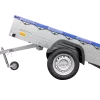 Remorque galvanisée 200x125 cm Garden Trailer 201 KIPP [avec roue jockey, bâche plate bleue et tiges de support pour la bâche plate]