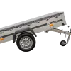 Remorque galvanisée 230 x 125 cm Garden Trailer 230 KIPP [avec roue jockey, bâche plate et tiges de support bâche]