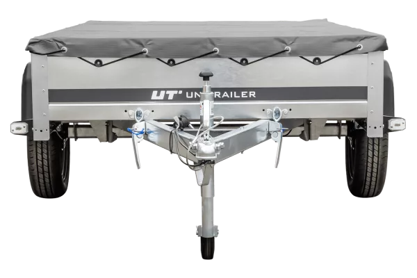 Remorque galvanisée 230 x 125 cm Garden Trailer 230 KIPP [avec roue jockey, bâche plate et tiges de support bâche]