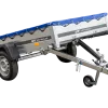 Remorque galvanisée 230 x 125 cm Garden Trailer 230 KIPP [avec roue jockey, bâche plate et tiges de support bâche]
