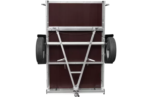 Remorque galvanisée à vendre 200x125 cm Garden Trailer 201 KIPP [avec roue jockey et bâche plate grise]