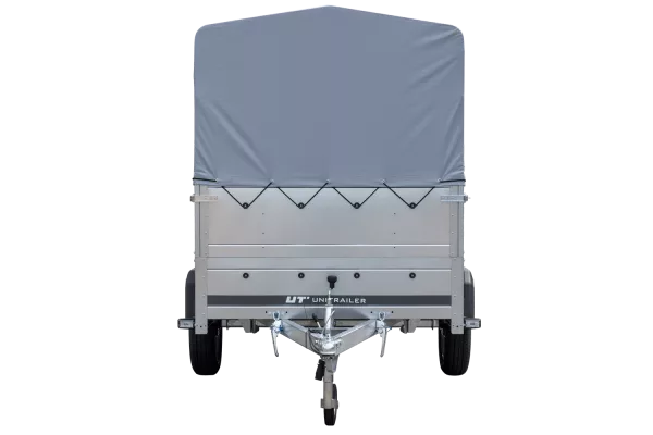 Remorque haute avec rehausses de ridelles et bâche haute - 2,30 x 1,25 m - Garden Trailer 230 KIPP