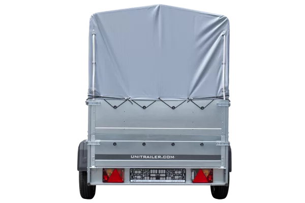 Remorque haute avec rehausses de ridelles et bâche haute - 2,30 x 1,25 m - Garden Trailer 230 KIPP