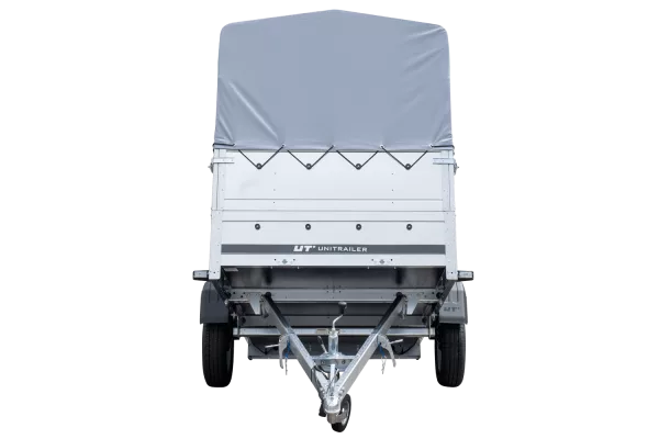 Remorque haute avec rehausses de ridelles et bâche haute - 2,30 x 1,25 m - Garden Trailer 230 KIPP