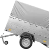 Remorque simple essieu 200x106 avec bâche haute, arceau, rehausses de ridelles et roue jockey - Garden Trailer 200 KIPP