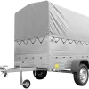 Remorque simple essieu 200x106 avec bâche haute, arceau, rehausses de ridelles et roue jockey - Garden Trailer 200 KIPP