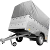 Remorque simple essieu 200x106 avec bâche haute, arceau, rehausses de ridelles et roue jockey - Garden Trailer 200 KIPP
