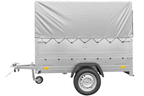 Remorque simple essieu 200x106 avec bâche haute, arceau, rehausses de ridelles et roue jockey - Garden Trailer 200 KIPP