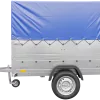 Remorque simple essieu 200x125 avec bâche haute, arceau, rehausses de ridelles et roue jockey - Garden Trailer 201 KIPP
