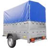 Remorque simple essieu 200x125 avec bâche haute, arceau, rehausses de ridelles et roue jockey - Garden Trailer 201 KIPP