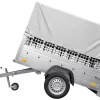 Remorque tôle Garden Trailer 200 KIPP 200x106 cm [avec rehausses grillagées, bâche haute et arceau]