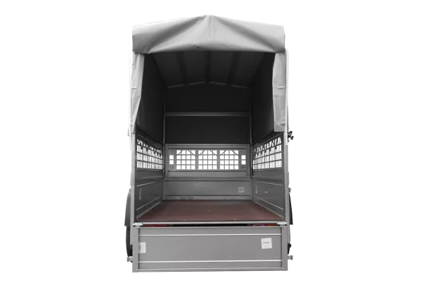 Remorque tôle Garden Trailer 200 KIPP 200x106 cm [avec rehausses grillagées, bâche haute et arceau]