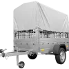 Remorque tôle Garden Trailer 200 KIPP 200x106 cm [avec rehausses grillagées, bâche haute et arceau]