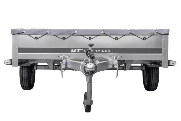 Remorque voiture 264x150 UNITRAILER GARDEN 265 KIPP avec châssis H-0 et bâche grise