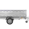 Remorque voiture 264x150 UNITRAILER GARDEN 265 KIPP avec ridelles BIS, cadre H-0 et bâche grise