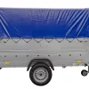 Remorque voiture sans frein 230 x 125 cm Garden Trailer 230 KIPP avec bâche haute, rehausses de ridelles et roue jockey