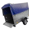 Remorque voiture sans frein 230 x 125 cm Garden Trailer 230 KIPP avec bâche haute, rehausses de ridelles et roue jockey
