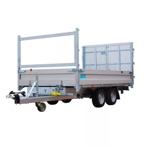 TT35-35-Benne-avec-plateau-basculant-352x192-Trailtech-1.jpg Remorque multifonctionnelle Benne et plateau basculant 2 Essieux de 1800 KG 352x192 - PTC - 3500 KG - CU 2400KG - roues 195/60R12