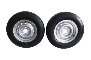 Kit de deux roues renforcées pour la remorque LINGLONG PNEUS 165/80 R13C 96/94N UNITRAILER JANTES 4.5Jx13"H2 5x112 ET:30