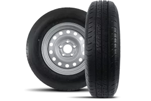 Kit de deux roues renforcées pour remorque LINGLONG 185/80 R14C 104/102N JANTE UNITRAILER 5.5Jx14"H2 5x112 ET:30