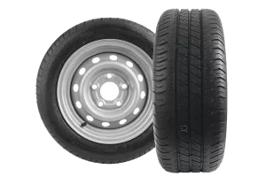 Kit de deux roues renforcées pour remorque PNEU LINGLONG 195/50 R13C 104/101N JANTE UNITRAILER 5.5Jx13"H2 5x112 ET:30