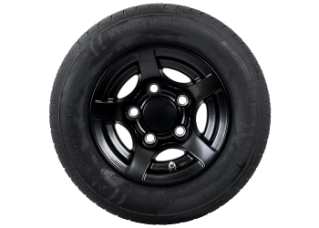 Roue renforcée pour remorque KENDA 195/55 R10C 98/96N JANTE ALUMINIUM STARCO noire 6Jx10&Prime;H2 5×112 ET:-4